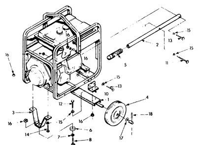 Wheel Kit Diagram and Parts List for 9404-2-3ZC40A  Briggs and Stratton Generator